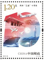 2018-33 The 10th anniversary of the ?Three Direct Links? (links of trade?travel and post) between China mainland and Taiwan