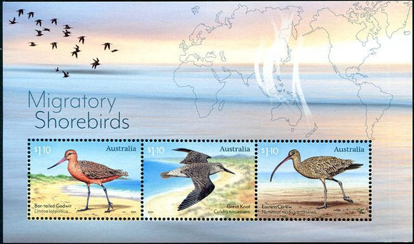 AUS2021-14M Australia Migratory Shorebirds Souvenir Sheet