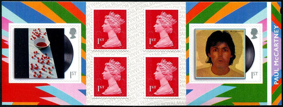 GRBR2021-12BKLT Great Britain Paul McCartney Self-Adhesive Retail Booklet of 6