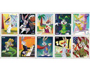 US #5494-5503a 2020 BUGS BUNNY 80th Birthday BLOCK of 10